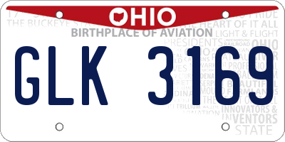 OH license plate GLK3169