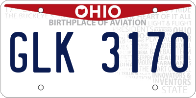 OH license plate GLK3170