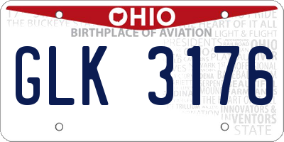 OH license plate GLK3176