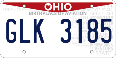 OH license plate GLK3185