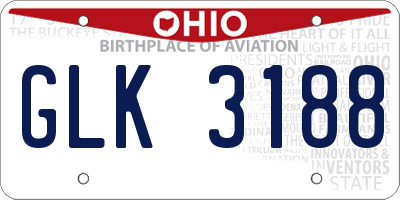 OH license plate GLK3188