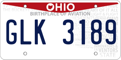 OH license plate GLK3189