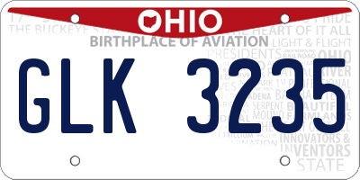 OH license plate GLK3235