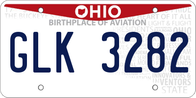 OH license plate GLK3282
