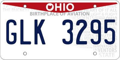 OH license plate GLK3295