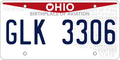 OH license plate GLK3306