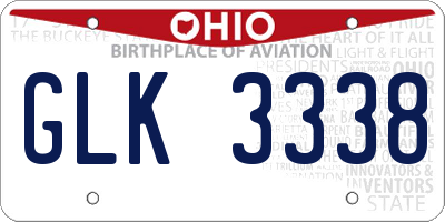 OH license plate GLK3338