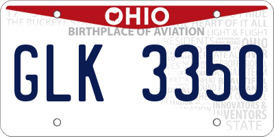OH license plate GLK3350