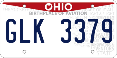 OH license plate GLK3379