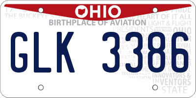 OH license plate GLK3386