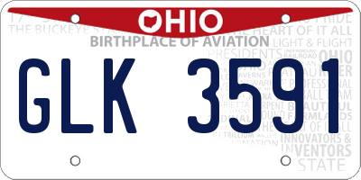 OH license plate GLK3591