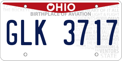 OH license plate GLK3717