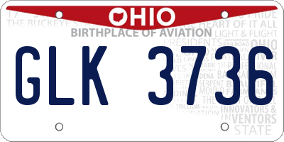 OH license plate GLK3736