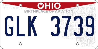 OH license plate GLK3739