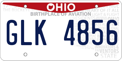 OH license plate GLK4856
