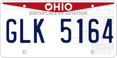OH license plate GLK5164