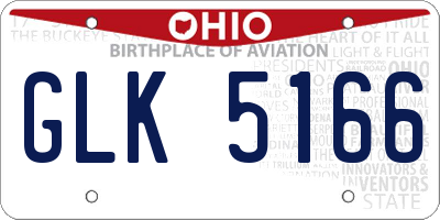 OH license plate GLK5166