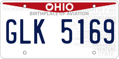 OH license plate GLK5169