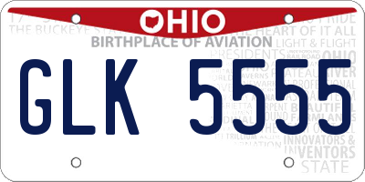 OH license plate GLK5555