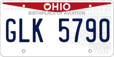 OH license plate GLK5790