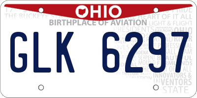 OH license plate GLK6297