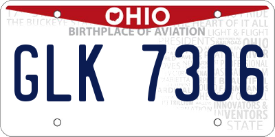 OH license plate GLK7306