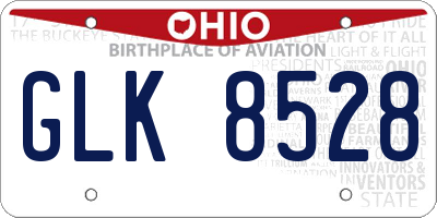 OH license plate GLK8528