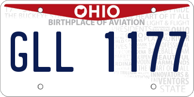 OH license plate GLL1177