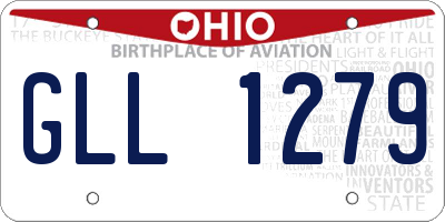 OH license plate GLL1279