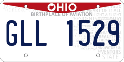 OH license plate GLL1529