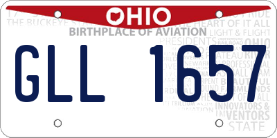 OH license plate GLL1657