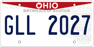 OH license plate GLL2027