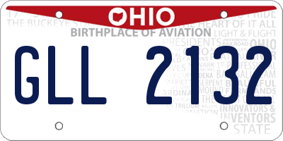 OH license plate GLL2132