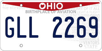 OH license plate GLL2269