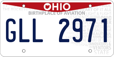 OH license plate GLL2971