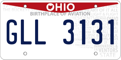 OH license plate GLL3131