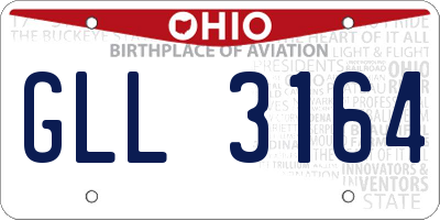OH license plate GLL3164