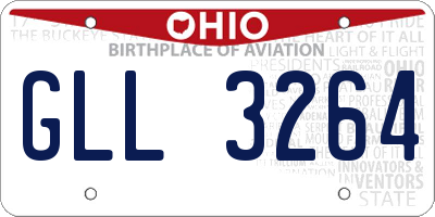 OH license plate GLL3264