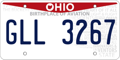 OH license plate GLL3267
