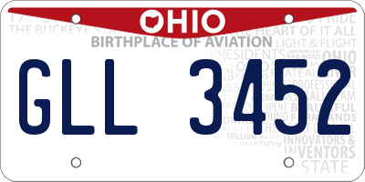 OH license plate GLL3452