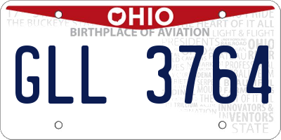 OH license plate GLL3764