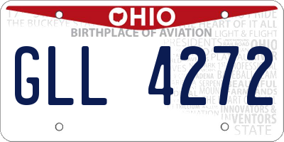 OH license plate GLL4272
