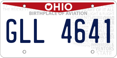 OH license plate GLL4641