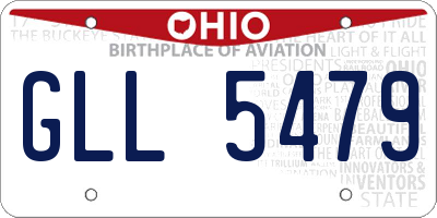 OH license plate GLL5479