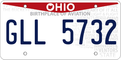 OH license plate GLL5732