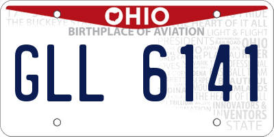 OH license plate GLL6141