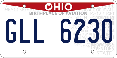 OH license plate GLL6230