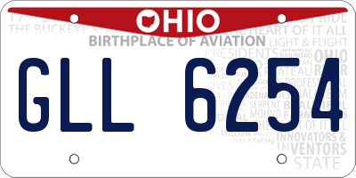 OH license plate GLL6254