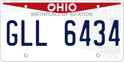 OH license plate GLL6434