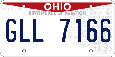 OH license plate GLL7166
